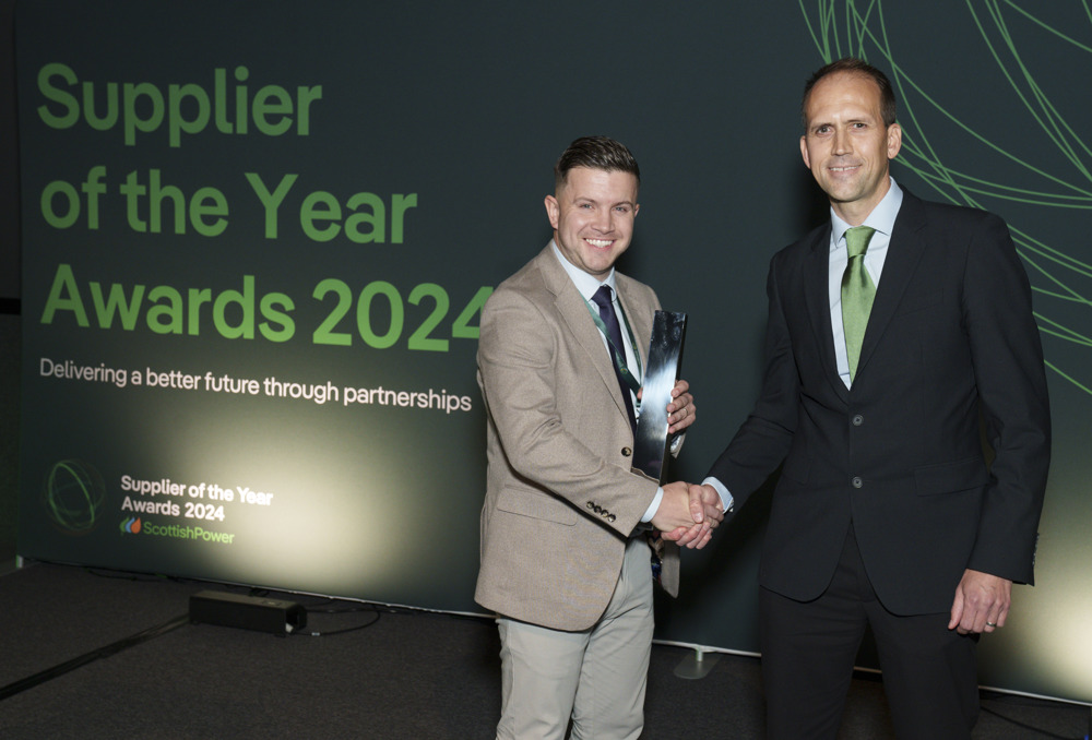 SPEN Supplier Awards Accepting Award