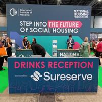 CIH Housing Summit Stand sponsored by Sureserve