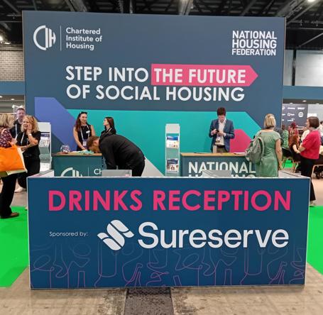 CIH Housing Summit Stand sponsored by Sureserve