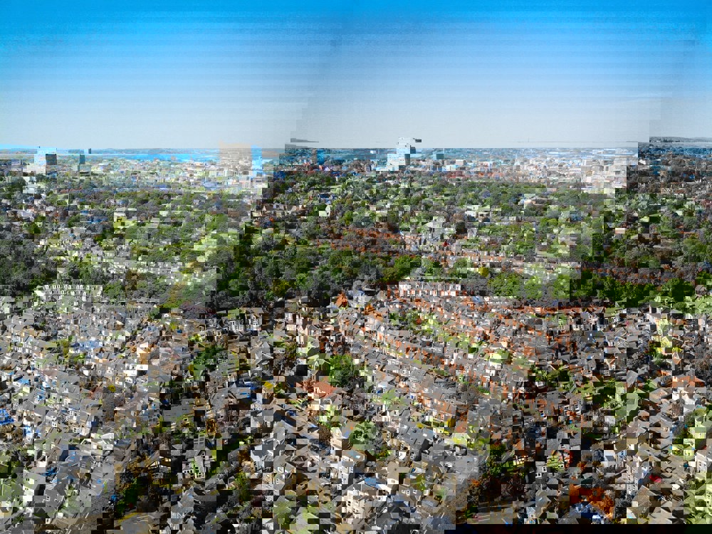 Aerial View Of Houses